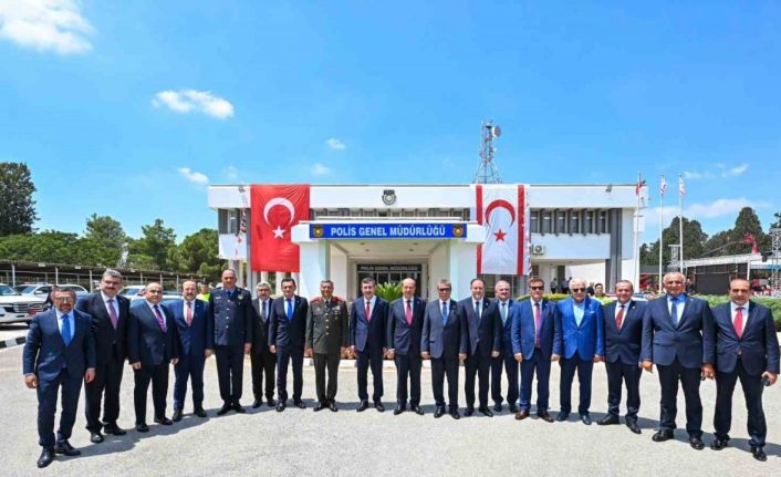 Türkiye’nin hibe ettiği 29 araç, KKTC İçişleri Bakanlığı’na teslim edildi