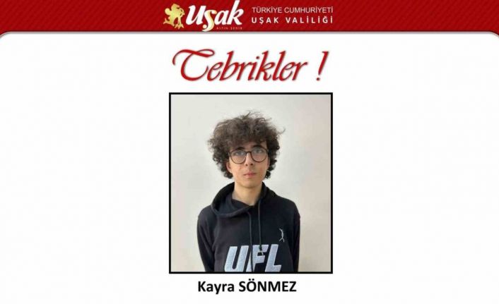 Uşak Fen Lisesi Öğrencisi Uluslararası Coğrafya Olimpiyatında bronz madalya kazandı