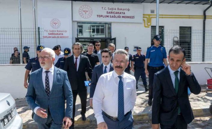 Vali Aksoy, Sarıcakaya’da sağlık tesislerini ziyaret etti