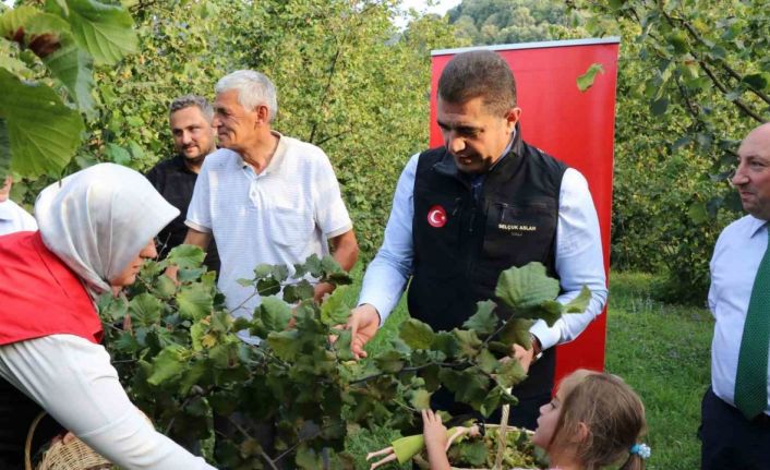Vali Aslan, önce horon oynadı ardından hasat sezonunu açtı