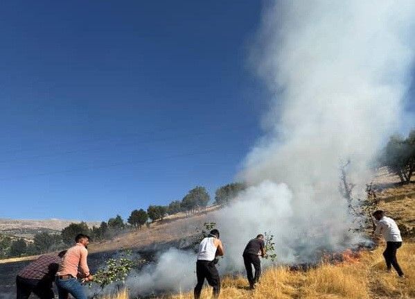 Yangına müdahale eden 7 işçi dumandan etkilendi