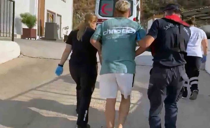 Yatta yaralanan vatandaş Sahil Güvenlik tarafından tahliye edildi