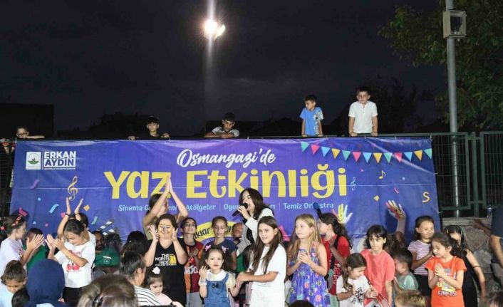 Yaz etkinliklerinde çocuklar ve aileler doyasıya eğlendi