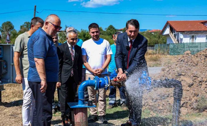 Yeni kaynak ile Hendek’in iki mahallesine 132 metre derinlikten kaliteli içme suyu