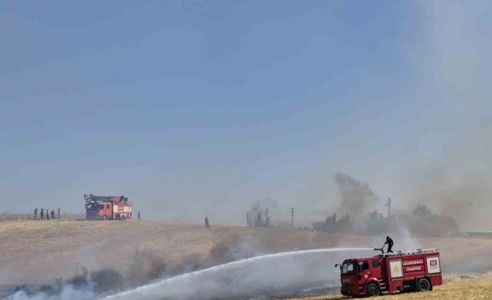 Yerleşim yeri yakınındaki çıkan anız yangını söndürüldü