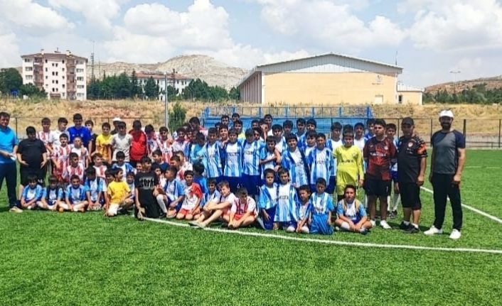 Yeşil sahada Akkışla - Palas Dostluğu