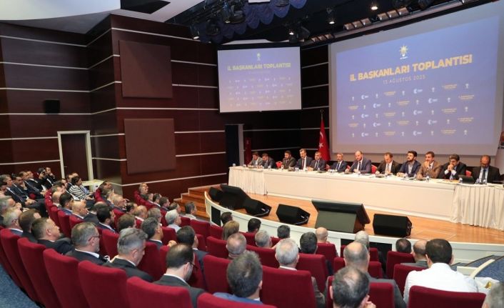 Yıldırım, Daraltılmış İl Başkanları Toplantısı’na katıldı