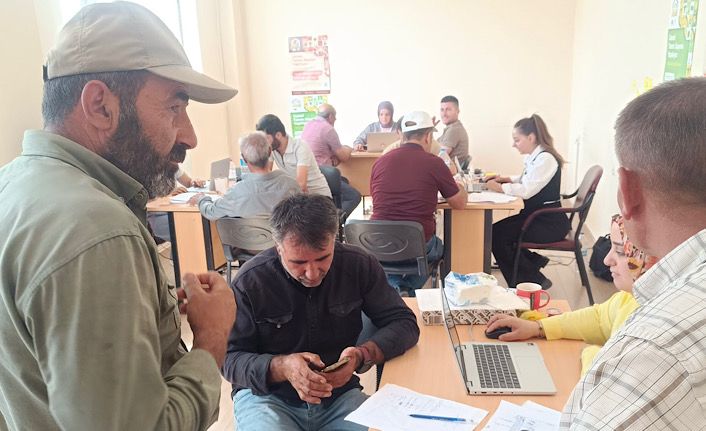 Yüksekova’da tarım sayımı devam ediyor