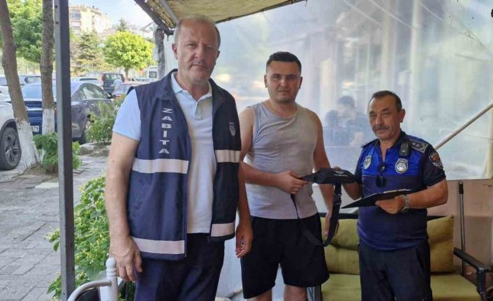 Zabıta ekiplerinden örnek davranış