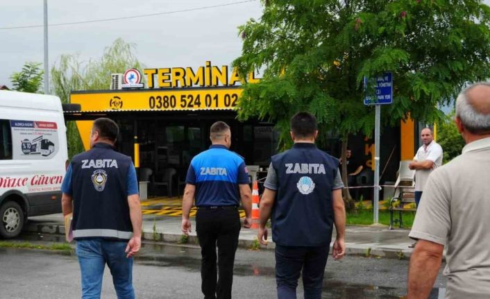 Zabıta ve il sağlıktan terminalde denetim