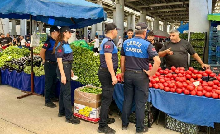 Zabıtadan pazar fiyatlarına denetim