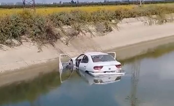 Adana’da otomobil sulama kanalına devrildi: 1 ölü, 2 yaralı