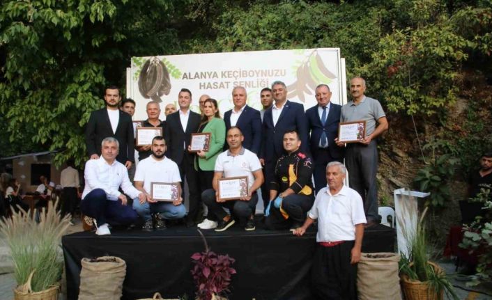 Alanya’da keçiboynuzu hasat şenliği ve coğrafi tescil belge töreni