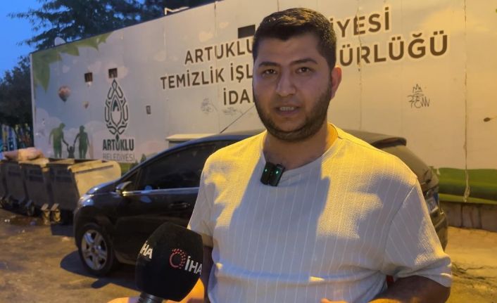 Artutuklu’da çöp konteynerlerinden yayılan koku vatandaşı rahatsız ediyor