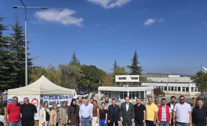 Başkan Dilsiz ve Özdemir’den REHAU işçilerine destek