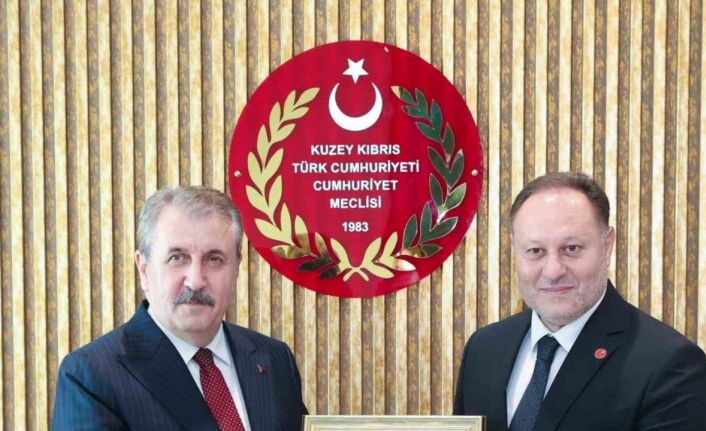 BBP Genel Başkanı Destici, KKTC Cumhuriyet Meclisi Başkanı Öztürkler ile bir araya geldi