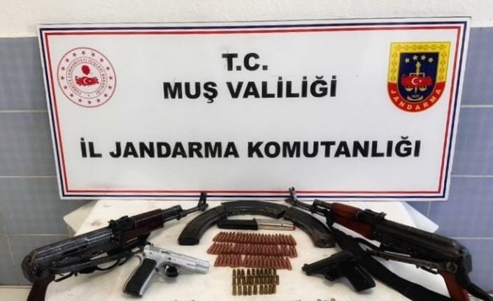 Bulanık ilçesinde silah ve mühimmat ele geçirildi