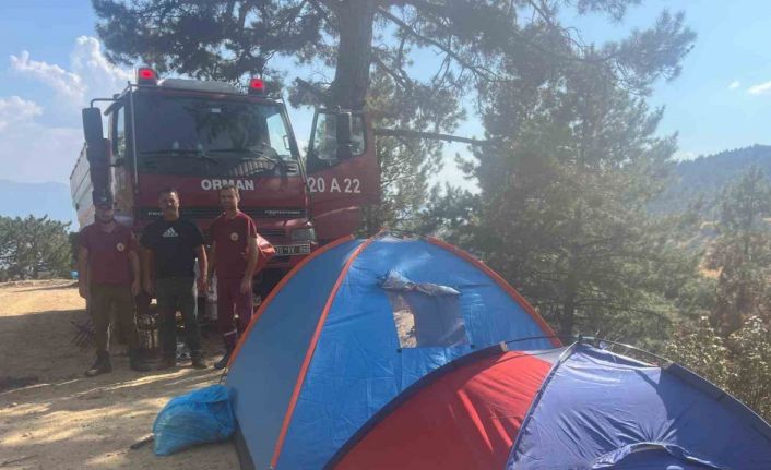 Buldan’da kontrol altına yangın bölgesinde ateş savaşçıları teyakkuzda