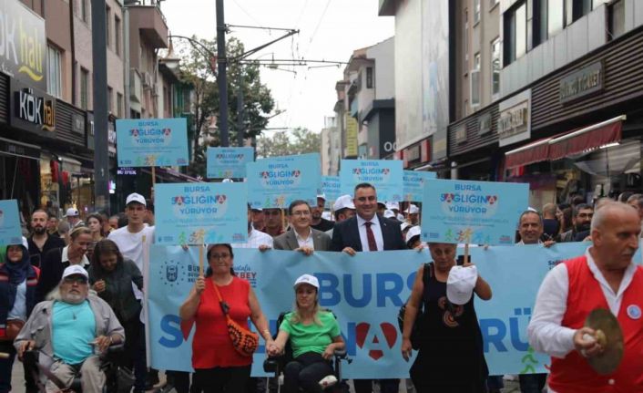 Bursalılar sağlık için yürüdü