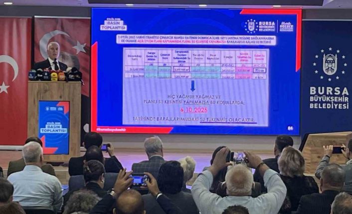 Bursa’nın 6 günlük suyu kaldı