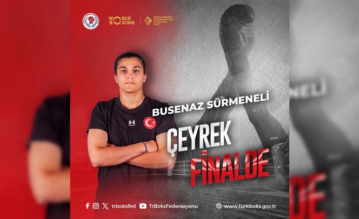 Busenaz Sürmeneli, Dünya Boks Şampiyonası’nda çeyrek finalde