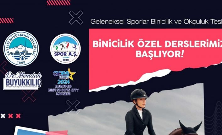 Büyükşehirin binicilik eğitimlerinde özel ders kayıtları başladı