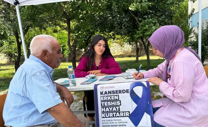 Çemişgezek’te kanserde erken teşhis için farkındalık etkinliği