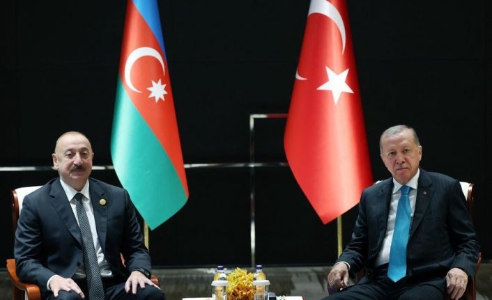Cumhurbaşkanı Erdoğan, Azerbaycan Cumhurbaşkanı Aliyev’le görüştü