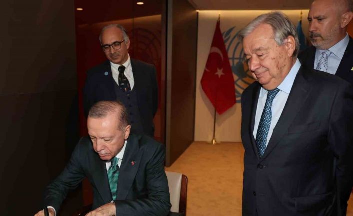Cumhurbaşkanı Erdoğan, BM Genel Sekreteri Guterres ile görüştü