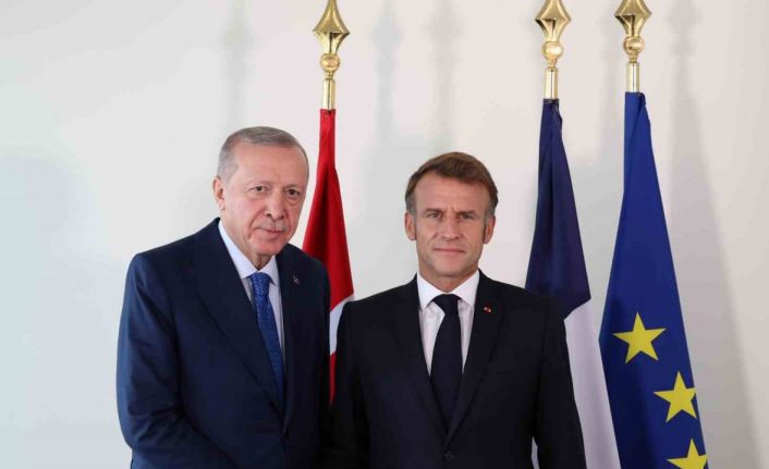 Cumhurbaşkanı Erdoğan, Fransa Cumhurbaşkanı Macron ile görüştü