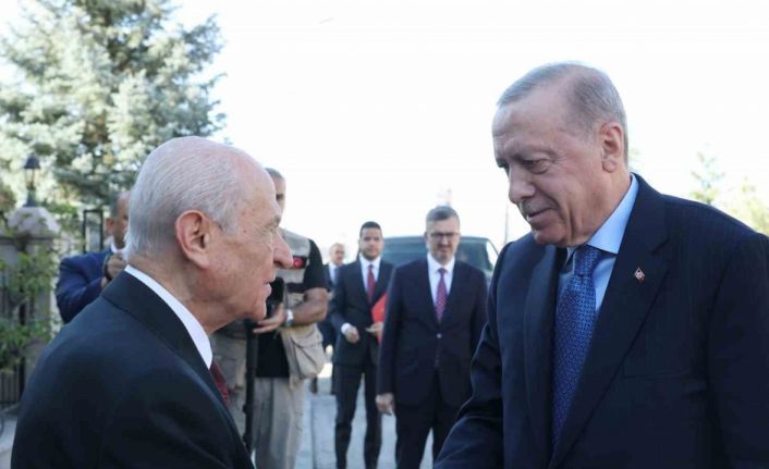 Cumhurbaşkanı Erdoğan, MHP Lideri Bahçeli ile bir araya geldi