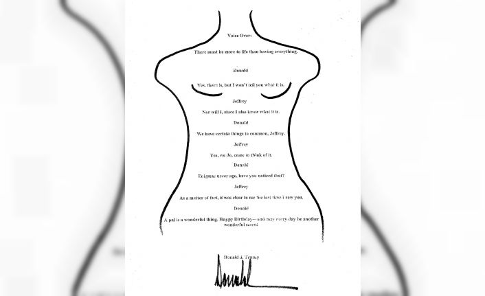 Demokratlar, Donald Trump’ın Jeffrey Epstein’e gönderdiği iddia edilen müstehcen içerikli doğum günü mektubunu kamuoyu ile paylaştı