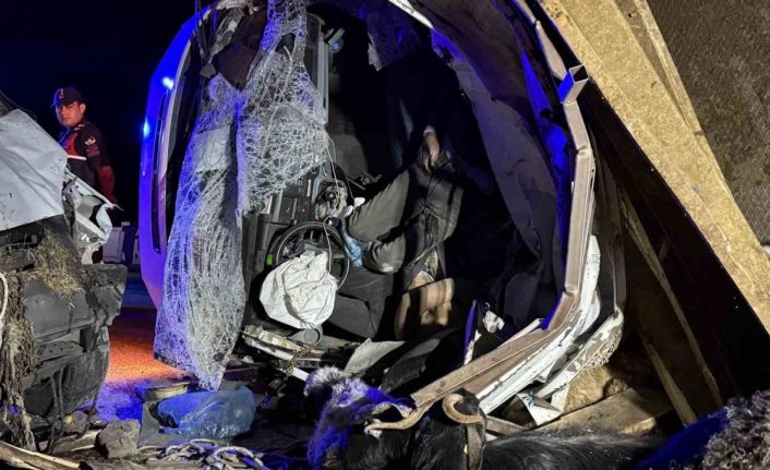 Diyarbakır’da iki kamyonet çarpıştı: 2 ölü, 1 yaralı