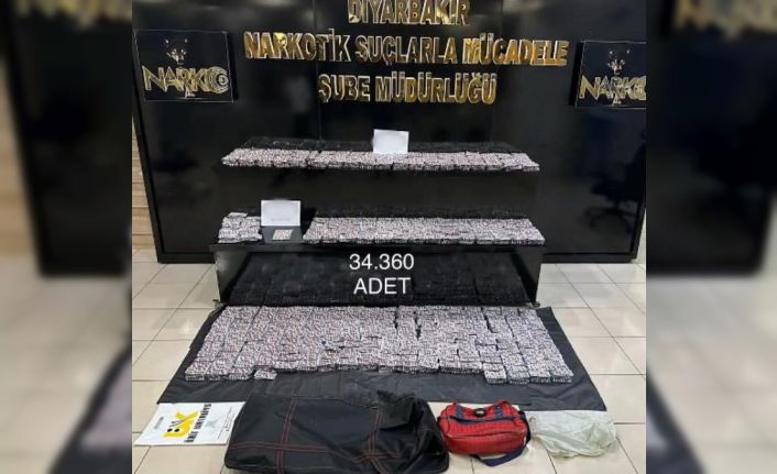 Diyarbakır’da uyuşturucu operasyonu: 34 bin adet hap, 2 kilo kokain ele geçirildi