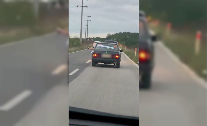 Düğün konvoyunda havaya ateş eden şahsa 35 bin lira ceza kesildi