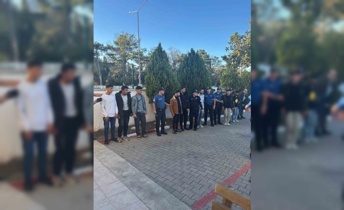 Edirne’de kamyonette 15 kaçak göçmen yakalandı