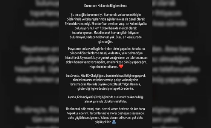 Ekvator’da saldırıya uğradığını paylaşan Türk gezginle Türk Büyükelçiliği temasa geçti