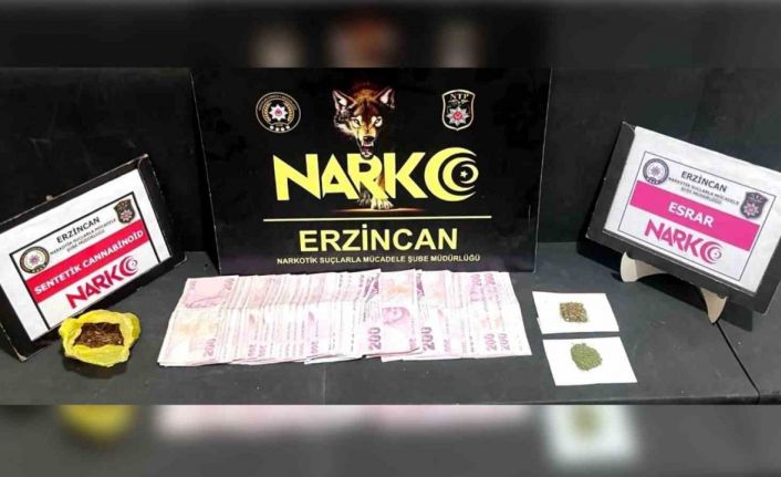 Erzincan’da uyuşturucu operasyonunda 1 zanlı tutuklandı