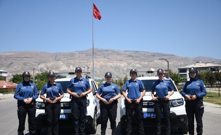 Erzincan’ın kadın polisleri 7/24 görevlerinin başında, halkın yanında