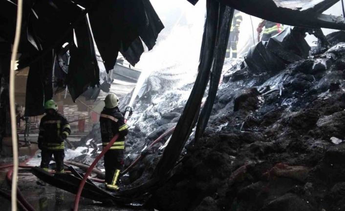 Erzurum’da fabrikada yangın