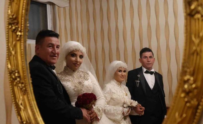 Fas’tan Bayburt’a uzanan aşk hikayesi: İki kardeş çifte düğünle dünyaevine girdi