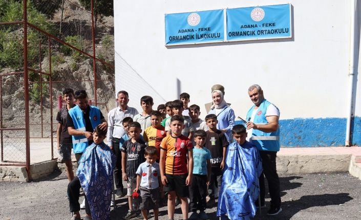Feke Belediyesinden öğrencilere ücretsiz saç bakımı