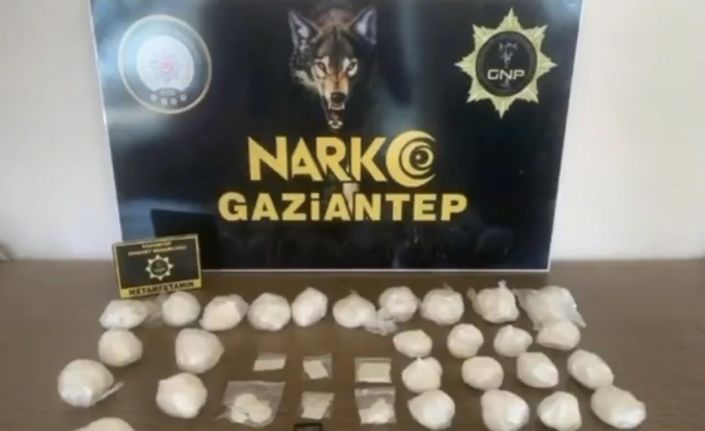 Gaziantep’te 2 kilo metamfetamin ele geçirildi: 2 gözaltı