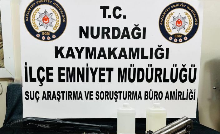 Gaziantep’te silah ve uyuşturucu operasyonu: 1 gözaltı