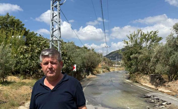 Gazipaşa’da DSİ’ye ait su borusu patladı, yol kullanılamaz hale geldi