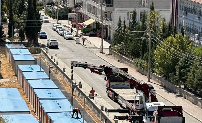 Haber sonrası konteynerler alınmaya başlandı