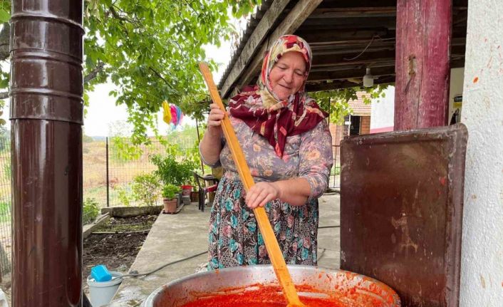 Hayrabolu’da kışa hazırlık başladı: Kazanlar salça için kaynıyor