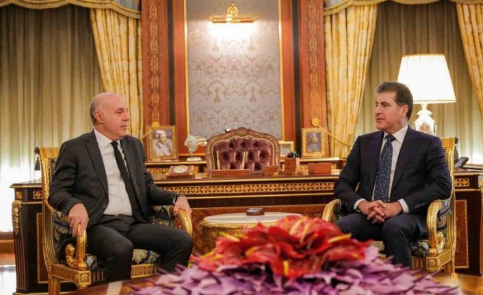 IKBY Başkanı Barzani, Türkiye Dışişleri Bakanlığı Irak ve İran İşleri Genel Müdürü Güney ile görüştü