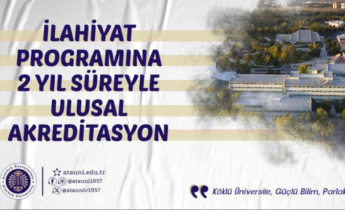İlahiyat programına 2 yıl süreyle ulusal akreditasyon