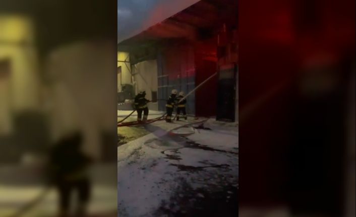 Kahramanmaraş’ta iş yeri yangını